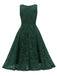 1950s Floral Lace Solid Swing Dress: timeless style reimagined