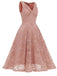 1950s Floral Lace Solid Swing Dress — vintage elegance for the modern woman