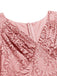 1950s Floral Lace Solid Swing Dress: timeless style reimagined