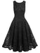 1950s Floral Lace Solid Swing Dress — vintage elegance for the modern woman
