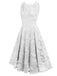 1950s Floral Lace Solid Swing Dress — vintage elegance for the modern woman