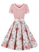 1950s Floral Patchwork Swing Dress: timeless style reimagined