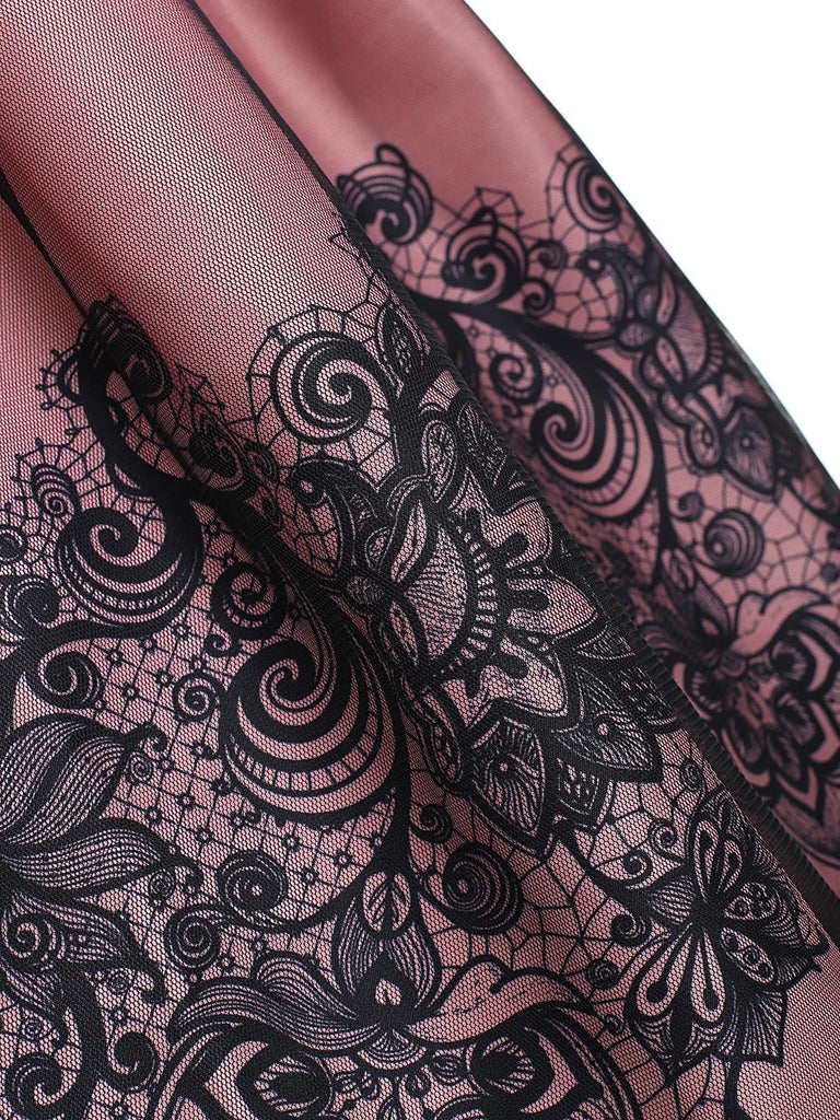 1950s Floral Print Off Shoulder Dress — 1950s style reimagined