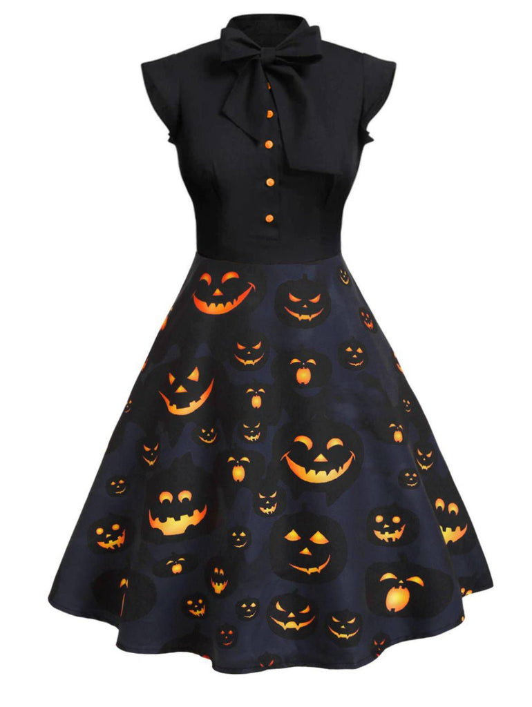 1950s Halloween Pumpkin Patchwork Dress: timeless style reimagined