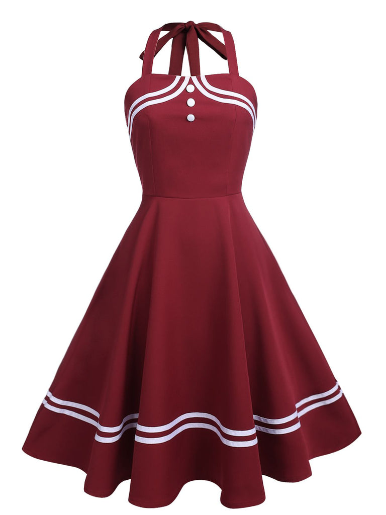 1950s Halter Swing Dress: timeless style reimagined