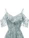 1950s Lace Cold Shoulder Ruffle Dress — vintage elegance for the modern woman