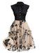 Black 1950s Butterfly Patchwork Vintage Dress: timeless style reimagined