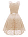 1950s Lace V Neck Bow Dress, classic 1950s style elegant retro fashion - Image 6