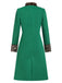 1950s Leopard Patchwork Button Coat: timeless style reimagined