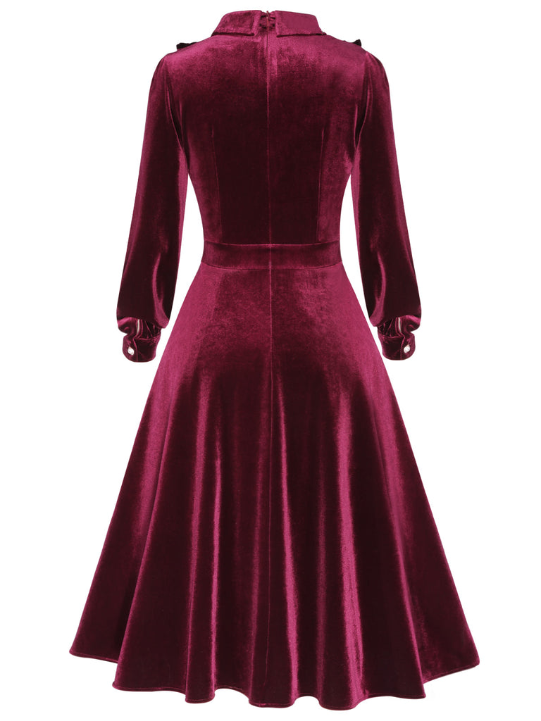 1950s Long Seelve Velvet Swing Dress — vintage elegance for the modern woman