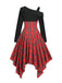 1950s Long Sleeve Patchwork Swing Dress: timeless style reimagined