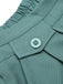 Mint Green 1950s Solid Pleating Decorative Pocket Shorts - vintage fashion, retro style