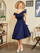 1950s Off Shoulder Swing Dress: timeless style reimagined