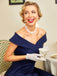 1950s Off Shoulder Swing Dress — vintage elegance for the modern woman