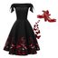 1950s Off-Shoulder Butterfly Swing Dress: timeless style reimagined