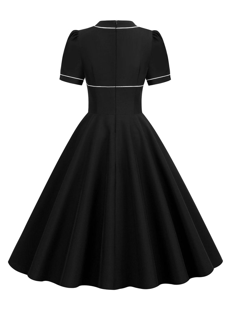 1950s Patchwork Button Swing Vintage Dress: timeless style reimagined