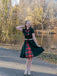 1950s Plaid Patchwork Bow Swing Dress — vintage elegance for the modern woman