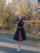 1950s Plaid Patchwork Bow Swing Dress — vintage elegance for the modern woman