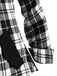 1950s Plaid Pocket Hooded Zipper Tops: timeless style reimagined