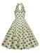 1950s Polka Dot Halter Swing Dress — vintage elegance for the modern woman