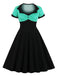 1950s Polka Dot Patchwork Swing Dress: timeless style reimagined