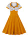 1950s Polka Dot Patchwork Swing Dress: timeless style reimagined