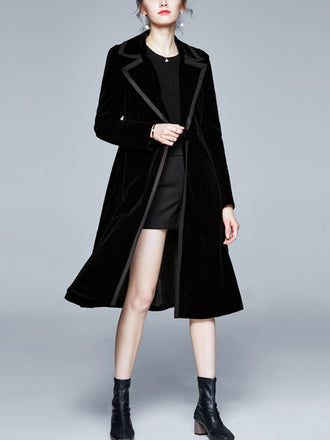 1950s Solid Patchwork Velvet Coat - vintage fashion, retro style