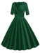 1950s Solid Sweetheart Fold Swing Dress: timeless style reimagined