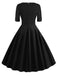 1950s Solid Sweetheart Fold Swing Dress — vintage elegance for the modern woman