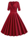 1950s Solid Sweetheart Fold Swing Dress: timeless style reimagined