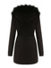 1950s Solid Zipper Fur Trimmed Coat — vintage elegance for the modern woman