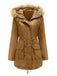 1950s Solid Zipper Fur Trimmed Coat — vintage elegance for the modern woman