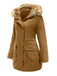1950s Solid Zipper Fur Trimmed Coat — vintage elegance for the modern woman