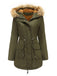 1950s Solid Zipper Fur Trimmed Coat - vintage fashion, retro style