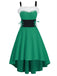 1950s Strap Furry Lace Up Dress, classic 1950s style elegant retro fashion - Image 6