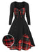 1950s Sweetheart Plaid Patchwork Dress: timeless style reimagined