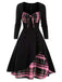 1950s Sweetheart Plaid Patchwork Dress: timeless style reimagined