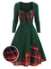 1950s Sweetheart Plaid Patchwork Dress — vintage elegance for the modern woman