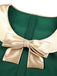 1960s Bow Patchwork Bodycon Dress, classic 1960s style elegant retro fashion - Image 3