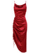 1960s Drawstring Spaghetti Strap Pencil Dress: timeless style reimagined