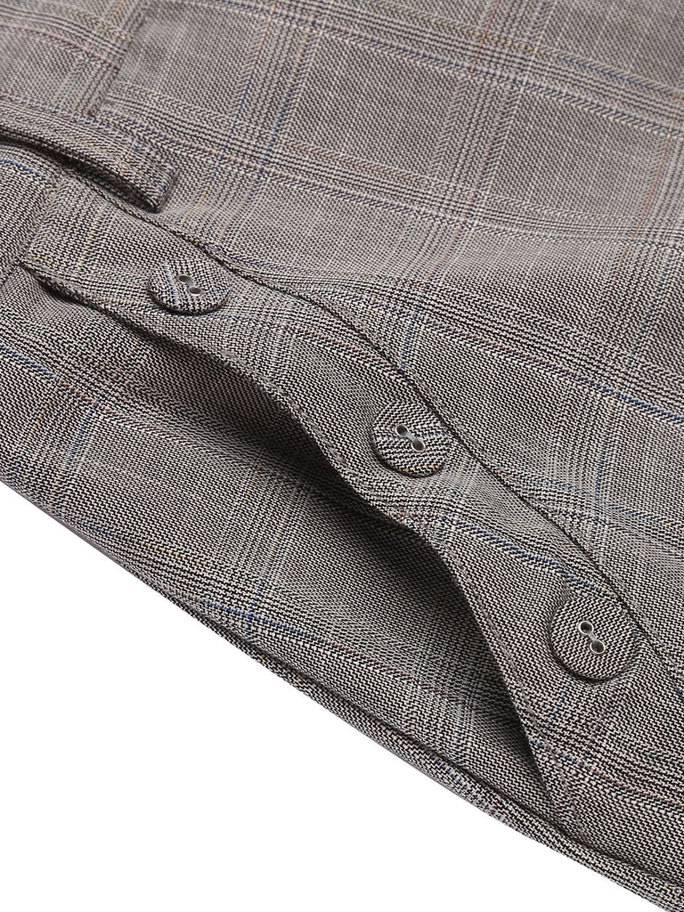 1960s Ivory Solid Blouse & Gray Retro Skirt: timeless style reimagined