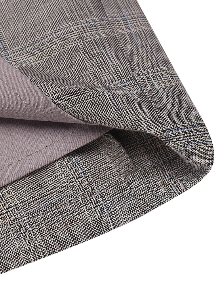 1960s Ivory Solid Blouse & Gray Retro Skirt: timeless style reimagined