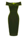 1960s Off Shoulder Velvet Bodycon Dress — vintage elegance for the modern woman