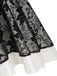 1980s Patchwork High Low Hem Strap Dress: timeless style reimagined
