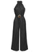 1950s Polka Dot Belt Jumpsuit
