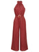 1950s Polka Dot Belt Jumpsuit