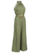 1950s Polka Dot Belt Jumpsuit