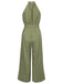 1950s Polka Dot Belt Jumpsuit
