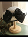 White Retro Bow Knot Wedding Hat