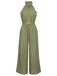 1950s Polka Dot Belt Jumpsuit